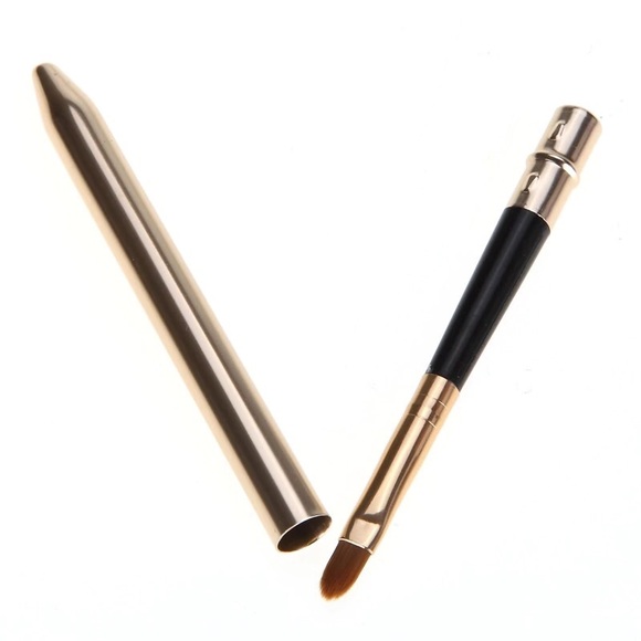 NEW Gold Covered Travel Lip Brush - Picture 4 of 6